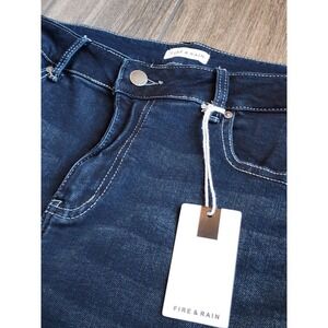 Fire & Rain Comfort Denim Wide Leg Jeans Indigo Low Rise RJR-3001-INDIGO Size 17